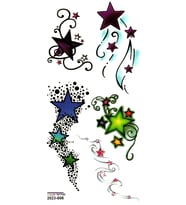 Tattoo Geçici Dövme Vücut Dövmesi 9x19 cm (renkli006) - Renkli Yıldız