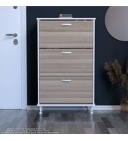 Modilayn VARBİ Antre Hol 72x127x26 cm lik 3 Düşer Kapak 6 Göz Bölmeli Ayakkabılık