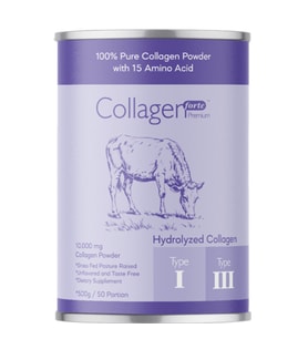 Collagen Forte Platinum Collagen Powder 500g, %100 Saf, Doğal Çift Hidrolize Kolajen Peptitler (50 PORSİYON)