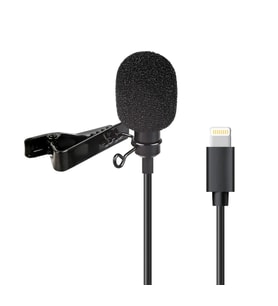 iPhone Ve iPad için Ayex LV-1 Yaka Mikrofonu (Mic) (Siyah)