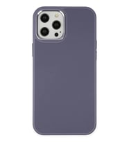 Newface Apple iPhone 12 Pro Max Kılıf Asya Deri Silikon - Mor
