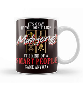 Mahjong Queen Of Tiles Mah-Jongg Player Board Game Solitaire Kupa Bardak Porselen