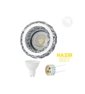 Modern Kristal Cam Lamba, Salon, Koridor, Mutfak İçin 7W Beyaz Işık