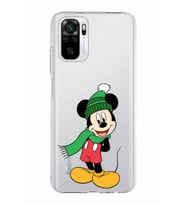 Xiaomi Redmi Note 10s Uyumlu Kapak Mickey Mouse Tasarımlı Şeffaf Silikon Kılıf