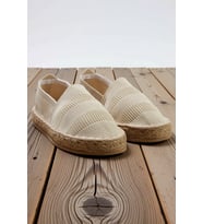 Kadın Espadril Platform Ayakkabı Dokulu Kumaş Yapısı Neolit Taban Rahat Kesim Günlük Modern Şık