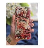 Samsung Galaxy A71 Uyumlu Red Aesthetic Tasarımlı Şeffaf Telefon Kılıfı