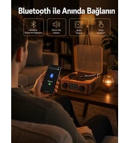 Saatli Gece Işıklı Hoparlör – Modern ve Vintage Tasarım Yeni Nesil