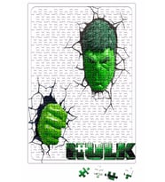Hulk Modelo 3 Puzzle 240 Parça Yapboz