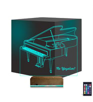 Luvivia Piyano Müzik Piyanist Kişiye Özel 3D Lamba - Masa Gece Lambası