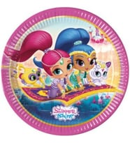 Tabak shimmer and shine (ışıltı ve parıltı) 23 cm pk:8-