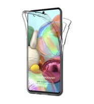 Samsung Galaxy A71 360 Kılıf Şeffaf Ön Arka Silikon