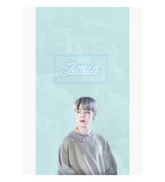 Jimin Mavi Tablo Ahşap Poster Dekoratif Kod4843