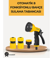 8 Modlu Bahçe Sulama Tabancası Seti Bitki Çiçek Araç Temizleme
