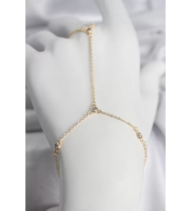 Pirinç Gold Renk Zirkon Taşlı Kadın Şahmeran - TJ-SN746