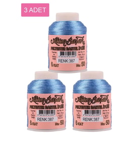 3 Adet Altınbaşak Oya ve Dantel İpi 20 gr - Royaleks - No: 387