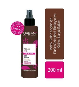 Urban Care Argan yağı ve Keratin içeren Besleyici ve Kırılma Karşıtı Sıvı Saç Kremi 200 ml