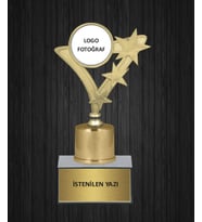Yıldız Detaylı Kişiselleştirilebilir Kupa (Altın)