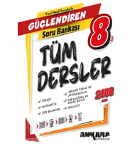 Ankara Yayıncılık ANKARA YAYINCILIK 8. Sınıf Güçlendiren Tüm Dersler Soru Bankası (Çok Renkli)