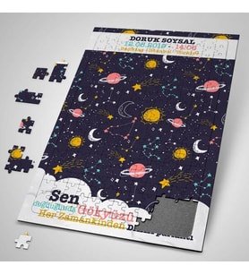 Kişiye Özel Gökyüzü Temalı 240 Parça Kişiye Özel Puzzle