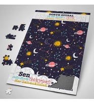 Kişiye Özel Gökyüzü Temalı 240 Parça Kişiye Özel Puzzle