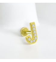 Glorria Altın J Harfi Tragus Piercing