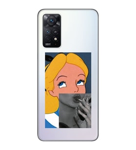Xiaomi Redmi Note 12 PRO 4G Uyumlu Alice Tasarımlı Şeffaf Telefon Kılıfı