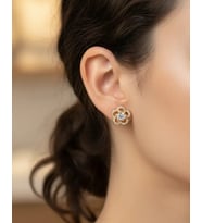 Xuping Gold Taşlı Mini Çiçek Küpe - 25-xpkp209