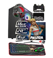 WarboX Akura i5 3350p 16gb Ram 256gb Ssd 250gb Hdd R7 240-4gb E.kartı 20" Monitör Gaming Takım PC (Siyah)