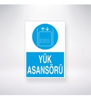 Yük Asansörü 21x35 Arkası Yapışkanlı Levha