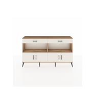 Arges Konsol 2 Raflı 2 Çekmeceli 4 Kapaklı 176x30x99 Çam-Aytaşı