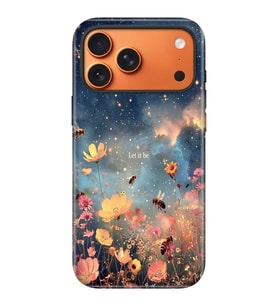 iPhone 17 Pro Max Uyumlu Kılıf Lansman İçi Kadife Temalı Desenli Silikon Let it Be