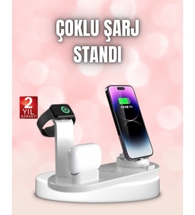 Qi Destekli Tüm Cihazlarla Uyumlu Kablosuz Şarj Ünitesi