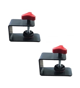 2 Adet Hands Çekmece Yüzü Bağlama Montaj Aparatı Metal (Şeffaf Hologram)