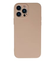 Newface Apple iPhone 13 Pro Max Kılıf Nano içi Kadife Silikon - Pudra