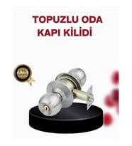 Mey İthalat® Paslanmaz Çelik Dayanıklı Topuzlu Kapı Kilidi
