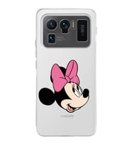 Xiaomi Mi 11 Ultra Uyumlu Kamera Korumalı Kapak Minnie Mouse Tasarımlı Şeffaf Silikon Kılıf