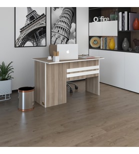 Kenzlife ofis masası kamikaze crd sağ 75*110*80 kilitli kapaklı dolap şeritli bilgisayar çalışma masası (Karışık)