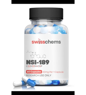 SwissChems  NSI-189 Phosphate (20mg/capsule), 60 Capsules.Orj Usa Firma Ürünü.3984 (Renksiz)