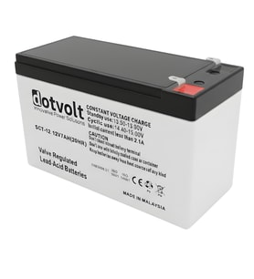 Dotvolt 12V 7Ah Kuru Akü VRLA Bakımsız Akü UPS – Alarm – Güvenlik Sistemleri