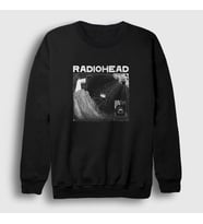 Presmono Unisex Siyah Motion Radiohead Sweatshirt 104140tt