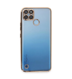 Realme C25y Kılıf  Lensli  - Gold