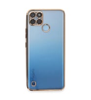Realme C25y Kılıf  Lensli  - Gold