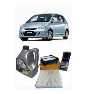 2006-2008 HONDA JAZZ 1.4 YAĞ BAKIM SETİ HAVA + POLEN + YAĞ FİLTRESİ  + MOBİL 10W 40