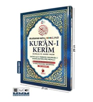 Rahle Boy Altı Türkçe Okunuşlu ve Türkçe Mealli Renkli Kuran-ı Kerim