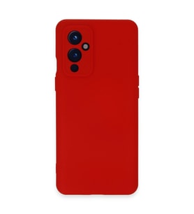 One Plus 9 Kılıf Nano İçi Kadife Silikon - Kırmızı