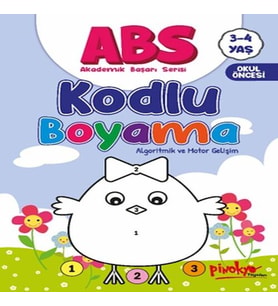ABS 3-4 Yaş Kodlu Boyama