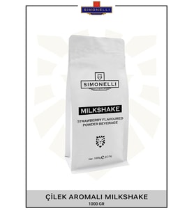 Simonelli Milkshake Çilek Aromalı 1000 gr Paket