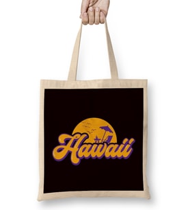 Hawaii Vacation Beach Ocean Island Aloha Hawaiian Summer Bez Çanta Uzun Saplı