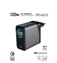 120W TFT Ekran Gan Teknoloji 2PD + QC Hızlı Şarj Cihazı