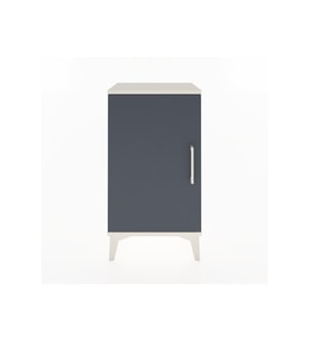 Arges Komodin 2 Raflı Tek Kapaklı 44x30x80 Aytaşı-Antrasit
